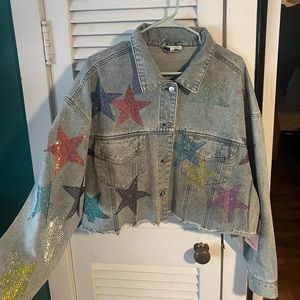 NWT Peach Love California Rhinestone Jacket